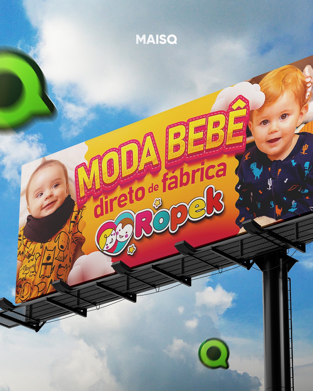 Outdoor de Divulgação para a Ropek Moda Bebê 1