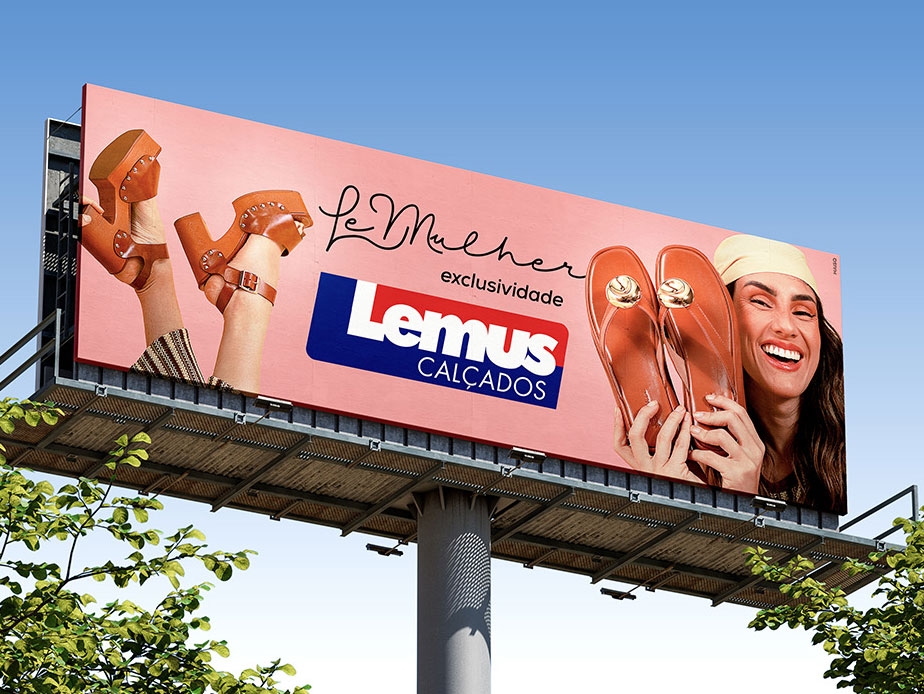 Arte para Outdoor e Led da Lemus Calçados 2
