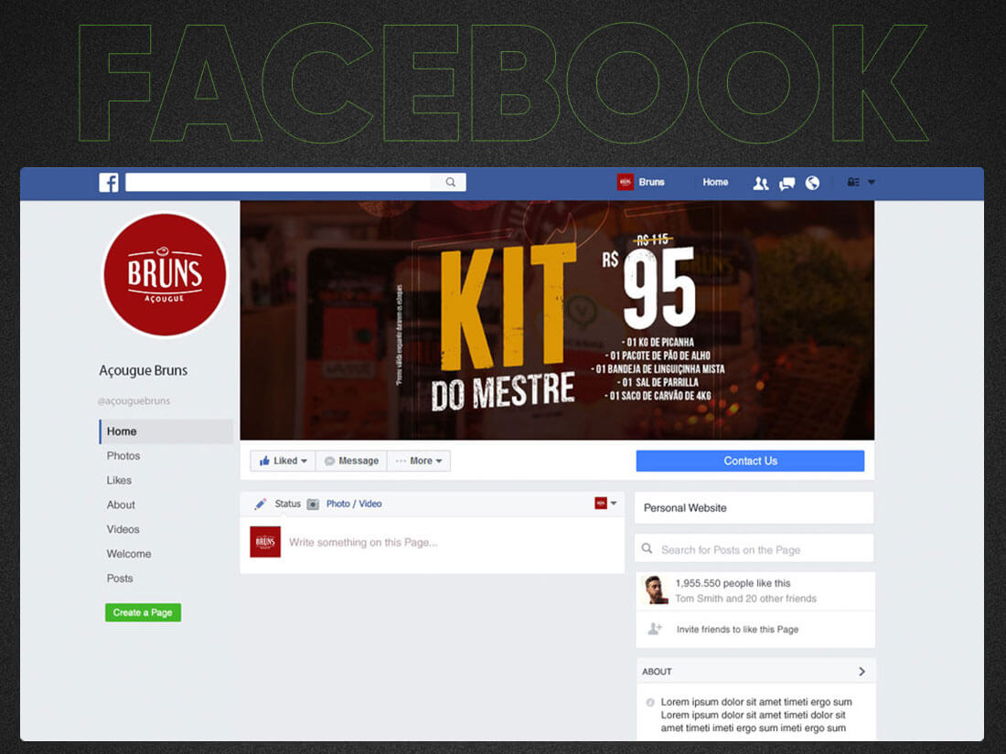 Campanha Dia do Homem Açougue Bruns 2