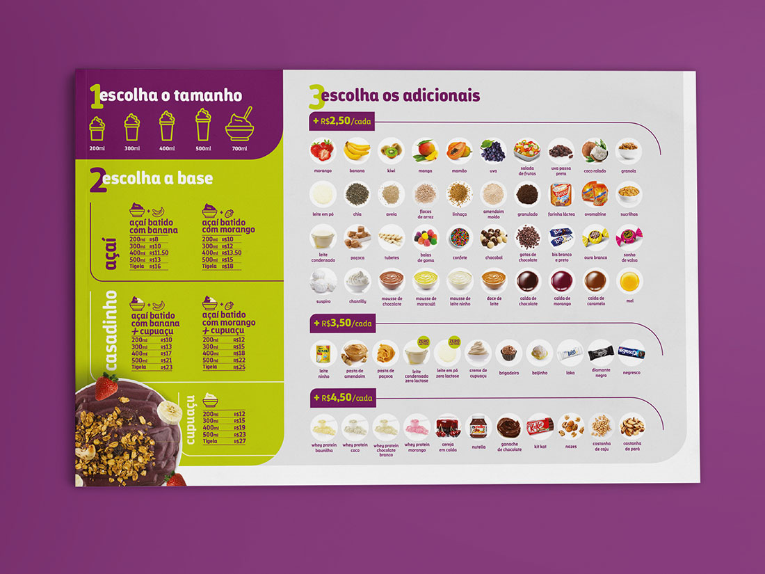Criação do Cardápio Língua Roxa 2