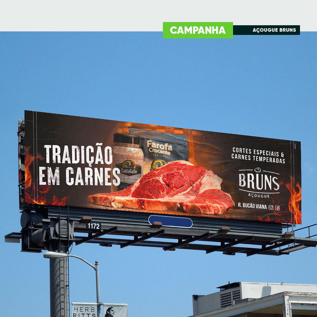 Campanha Tradição em Carnes para Açougue Bruns 1