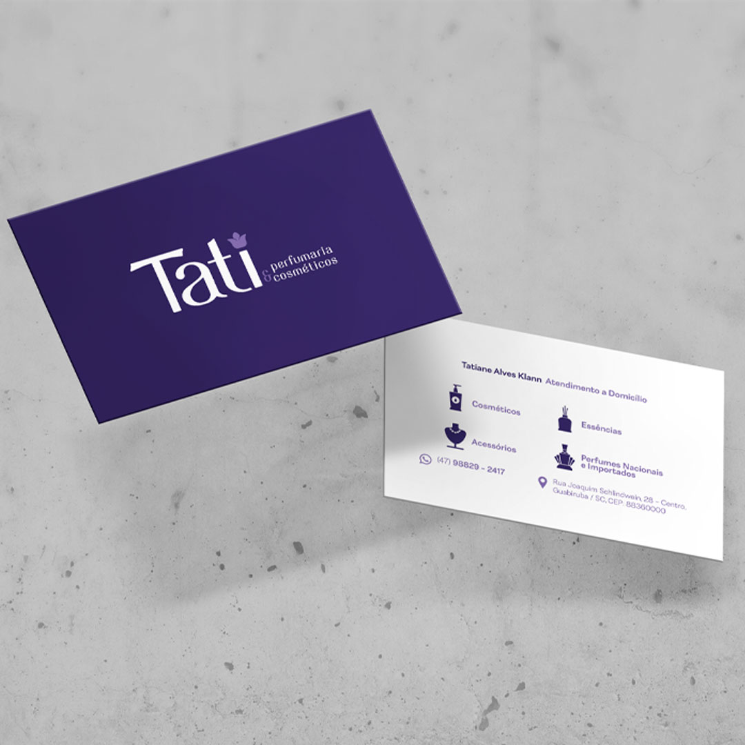 Logotipo Tati Perfumaria & Cosméticos 2