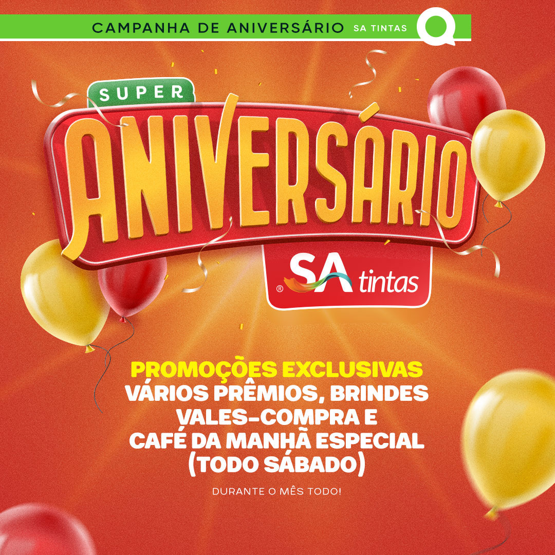 Super Aniversário SA Comércio de Tintas 1