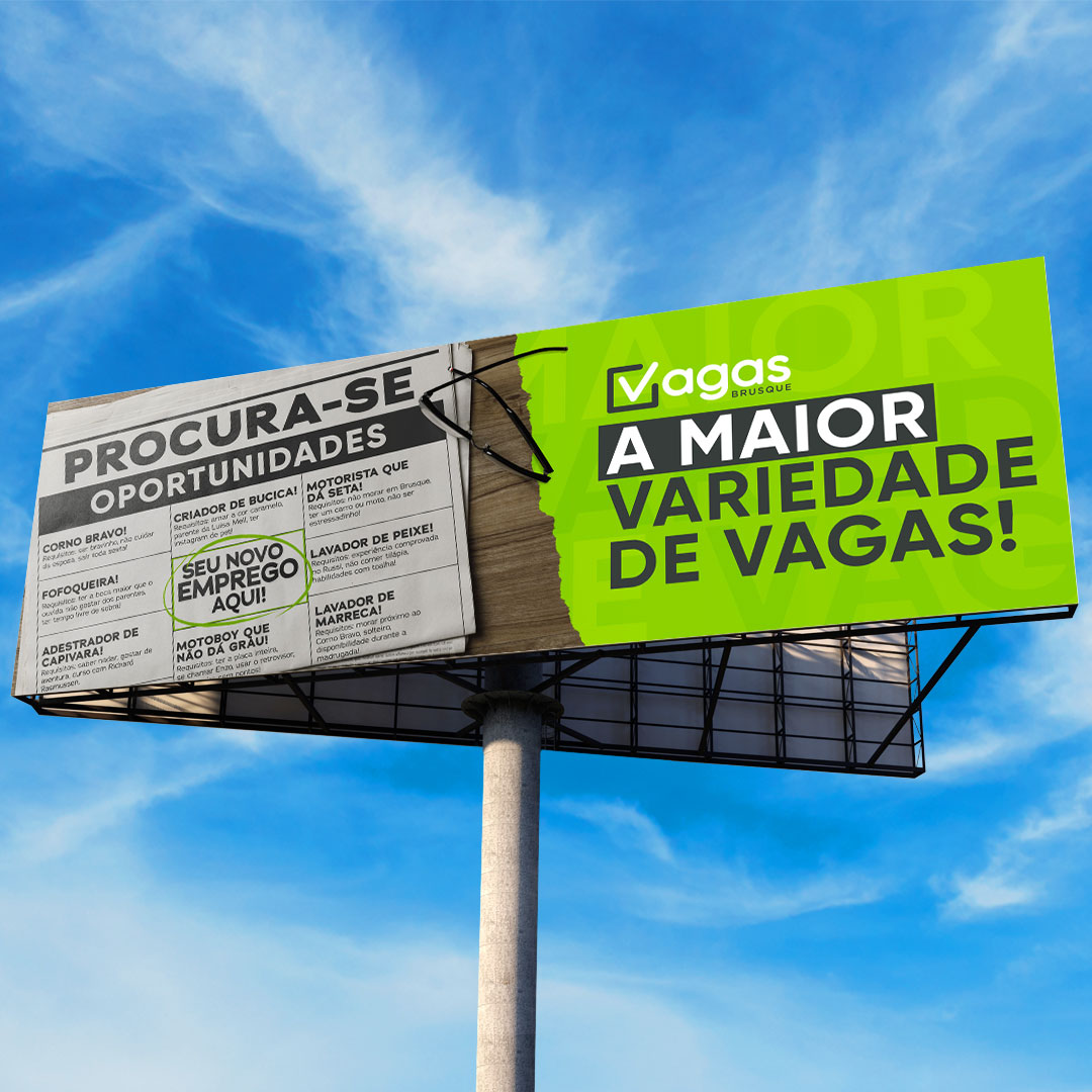 Campanha Publicitária para Vagas Brusque 4