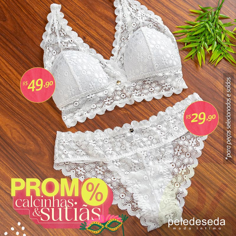 Promoção de Calcinhas e Sutiã para Pele de Seda 3